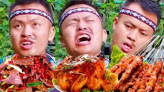 【ASMR MUKBANG】Miao cuisine:Challenge to eat ox tail, sprinkle a lot of chili, very spicy！