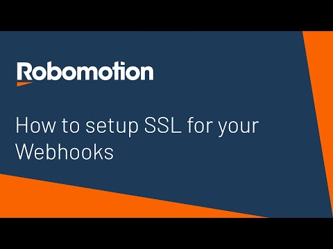 How to setup SSL for your Webhooks