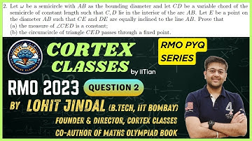 RMO 2023 Q2 Sol | Geometry | Lohit Jindal Sir | Maths Olympiad | RMO