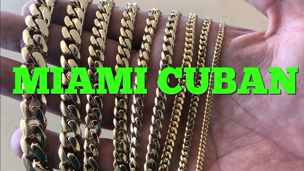 Cuban Link Size Chart