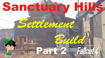Fallout 4 settlement build: Sanctuary Army Surplus Store build part 2 clutter