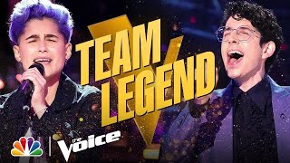 Such Cool Performances from Team Legend's Joshua Vacanti and Sabrina Dias | The Voice Knockouts 2021