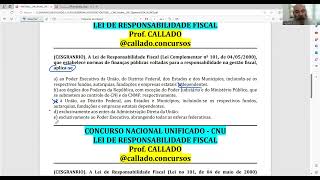 CNU 06 - Lei de Responsabilidade Fiscal (LRF) estilo Cesgranrio