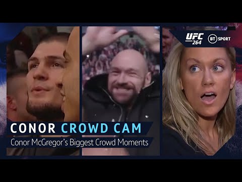 Crowd Cam for Conor McGregor's Biggest UFC Wins! Khabib stunned, Tyson Fury, and confronting Aldo!