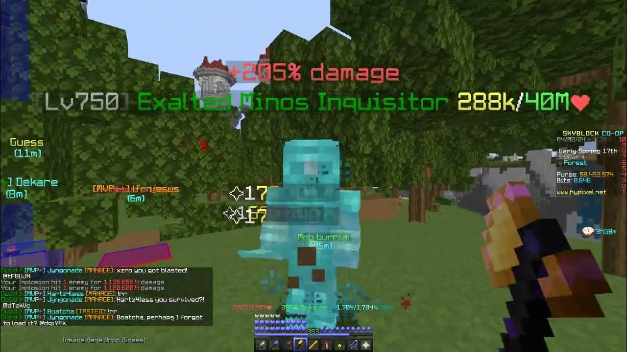 Rare drop chimera skytils user luck youtube