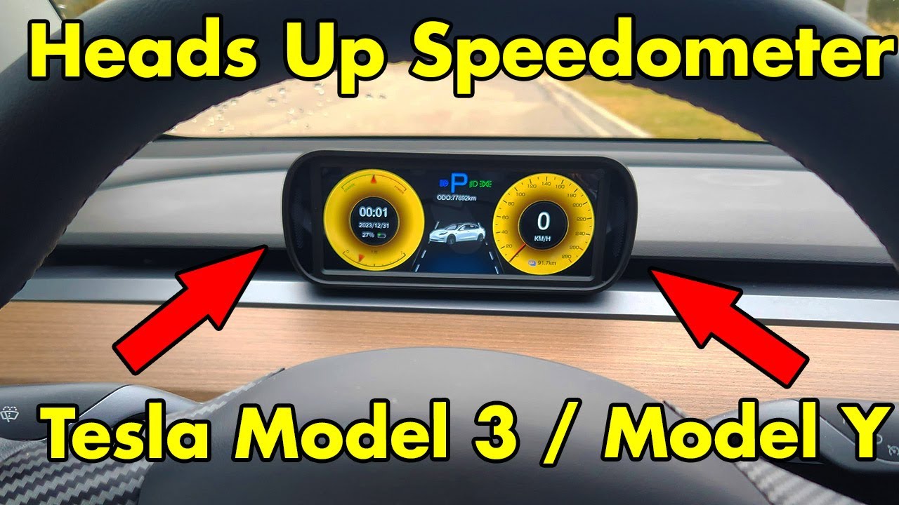 How to Install Heads Up Speedometer for Tesla Model 3 and Model Y 