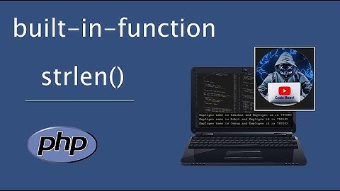 lesson (1) built-in-function in PHP in Arabic strlen()  بالعربي