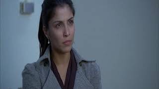 Necar Zadegan - navy blue satin blouse Part 2