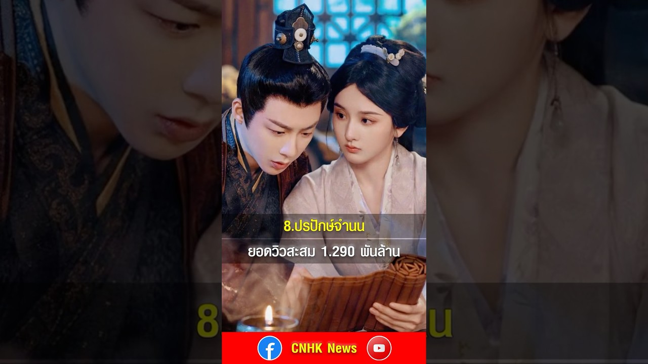 10 อันดับซีรีส์จีนยอดวิวสูงสุดครึ่งปีแรก 2025 #drama #ซีรีส์จีน #ซีรีส์จีนย้อนยุค