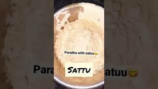 Sattu paratha ? very healthy #love #like #subscribe
