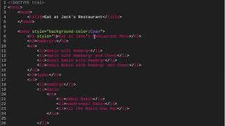 Background Colors (Web Development/Design - Unit 2 Lesson 9.4- HTML Coding)