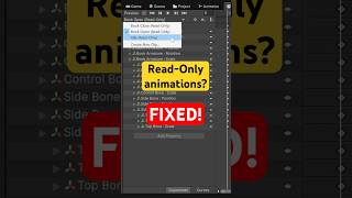 Read-Only animations fix in Unity