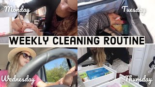 Weekly Homemaking Routine using Fly Lady Daily Focus