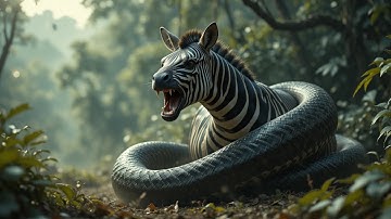Giant Snake Attacks Zebra | Epic Rescue Mission | Nest vs Predator 