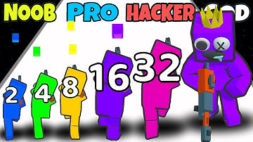 NOOB vs PRO vs HACKER vs GOD in Merge Run Battle