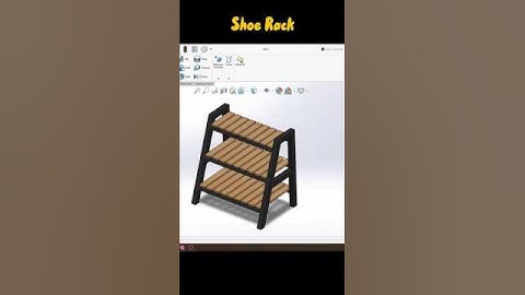 Shoe Rack | SolidWorks | 3D Part Modeling |