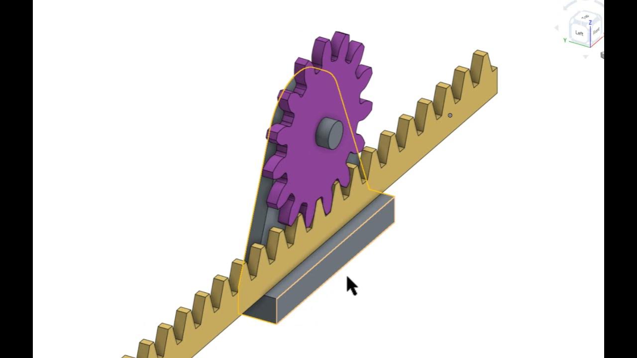 Developing and Animating a Rack and Pinion in Onshape YouTube