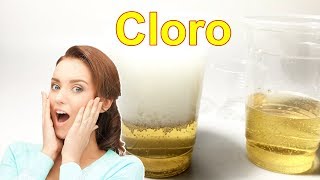 prueba de la orina con cloro