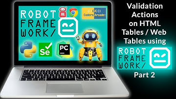Validation Actions on HTML Table Part 2 || Selenium Library