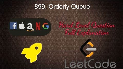 899. Orderly Queue | Hard Level Interview Question Full Explanation in Python