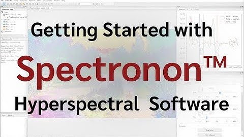 Getting Started with Spectronon™ Hyperspectral Software