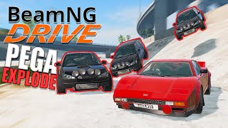 Pega-Pega com MUITA Destruição no Beamng Drive