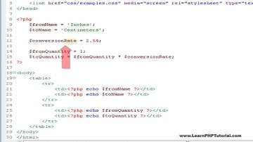 Learn PHP Tutorial Level 1, Chapter 5: Variables