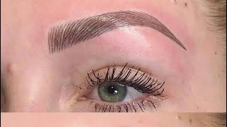 تاتو الحواجب شعرة شعرةأسهل طريقه لي صبغ الحواجب تقنية ميكروبلديج?microblading