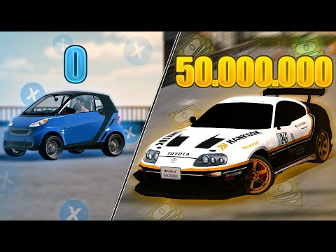0'dan Başlayıp 50.000.000 OYUN PARASI YAPTIM !! *Hilesiz* | Car Parking Multiplayer