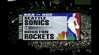 Nba On Nbc - Sonics Rockets 1997 Wcsf Deciding Game 7