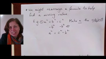 Year 9 Algebra rearranging formulas