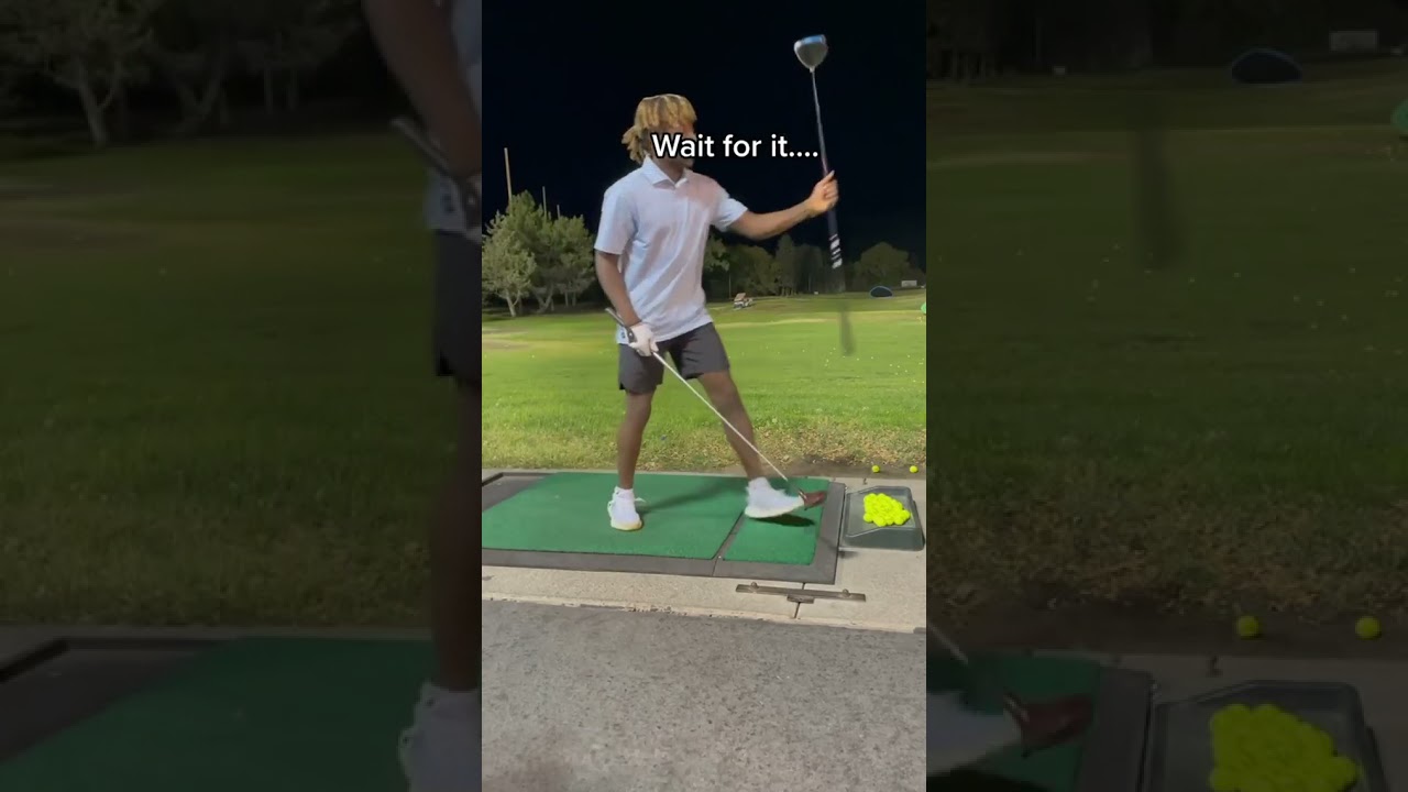 ⁣They gave him a wooden driver and he still delivered 😳👏 | #Shorts