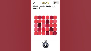 Find the darkest color on the screen! | Brain Out Solution