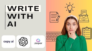 AI CONTENT WRITER - these tools will help you - Copy.ai Jasper ChatGPT