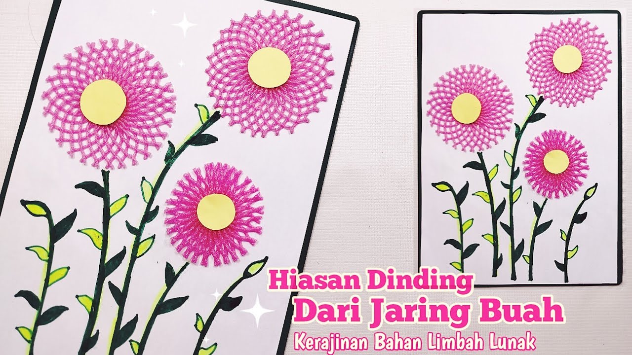 Membuat Kerajinan Dari Sampah Anorganik Jaring Buah | Projek P5 Gaya Hidup Berkelanjutan