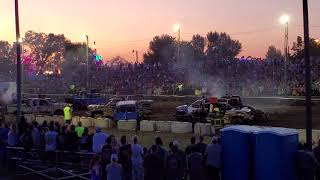 Stearns county fair 2019 chain trucks saturday night