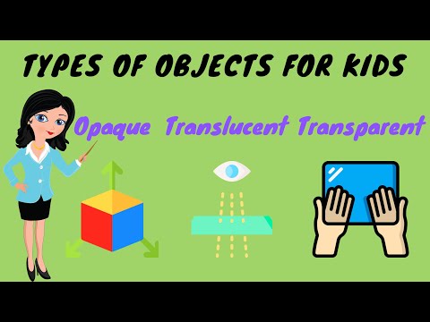 Opaque Transparent Translucent Objects (For Kids) | TutWay