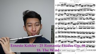E. Kohler - 25 Romantic Etudes Op. 66 18. The Wind