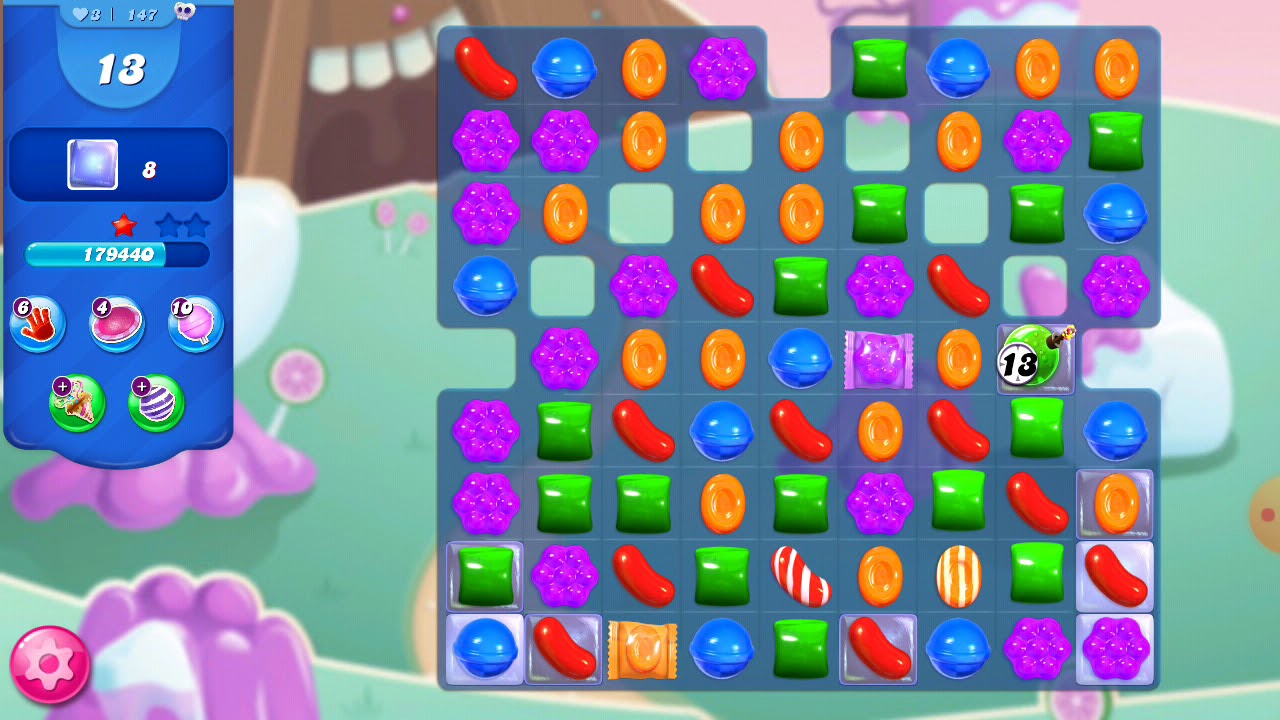 Candy Crush Saga niveau 147 - YouTube