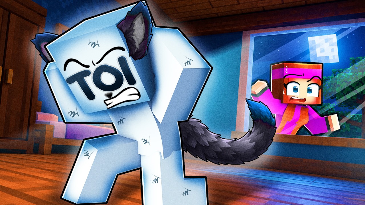 Tu deviens un Loup GAROU à Minuit sur Minecraft !