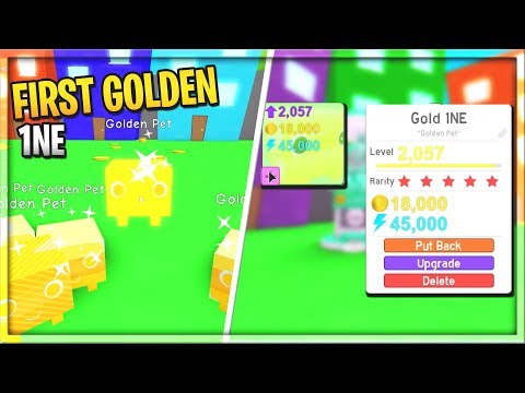 New Golden 1ne Pet Pet Simulator Youtube