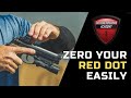 Zero your red dot fast and easily like this