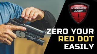 Zero Your Red Dot Fast and Easily Like This