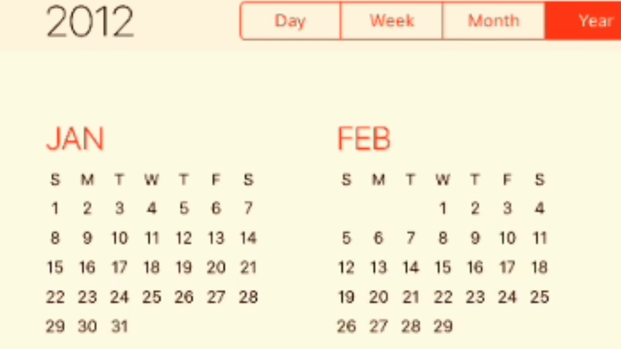 12 Calendar Youtube