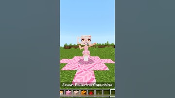 Minecraft How To Make Ballerina Cappuccina 🤔 #minecraft #shorts
