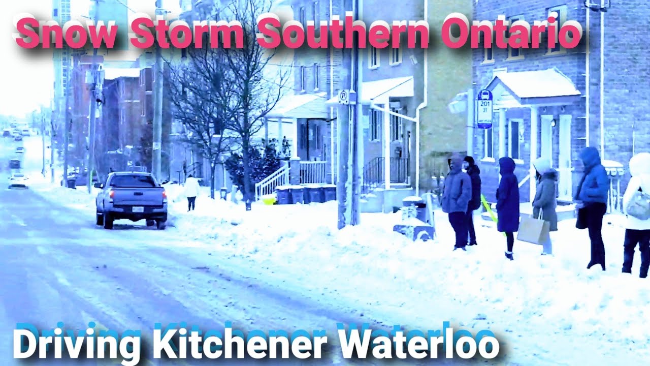 Snow Storm Southern Ontario Driving KitchenerWaterloo YouTube