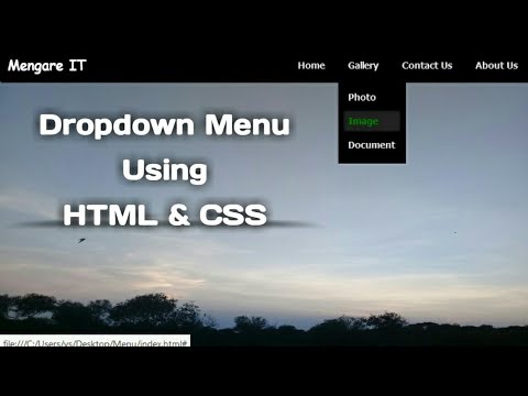 Cara Membuat Menu Dropdown HTML CSS 2020 (How to Make Drop Down Menu ...