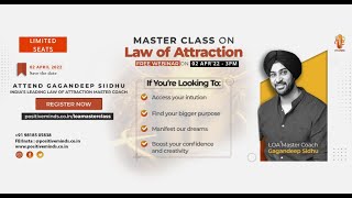 Replay - Law of Attraction Masterclass - 2 Apr'22 - Lifecoach Gagan
