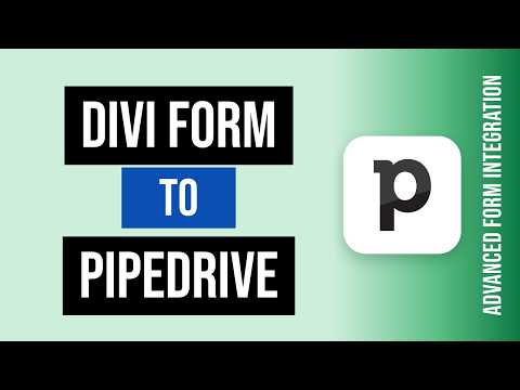 Divi Form to Pipedrive Integration Tutorial | AFI