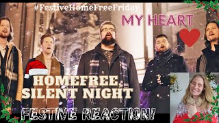 FESTIVE REACTION! HomeFree, Silent Night OFFICIAL VIDEO 🌟🌛🌠🎄 #FestiveHomeFreeFriday #FestiveReaction